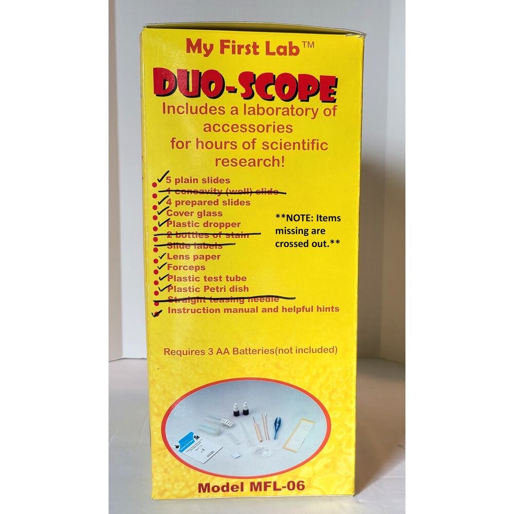 My First Lab Duo-Scope Microscope MFL-06 Children Student Beginner Science STEM - Picture 10 of 13